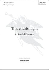 This Endris Night SATB choral sheet music cover